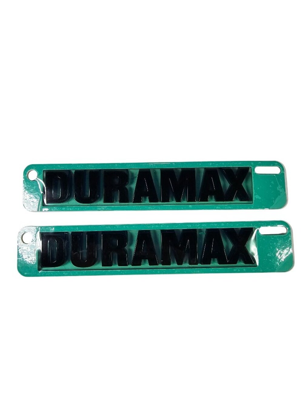 Chevy Silverado 2019-2025 Set of 2 DURAMAX Emblem Badge Nameplates Gloss Black